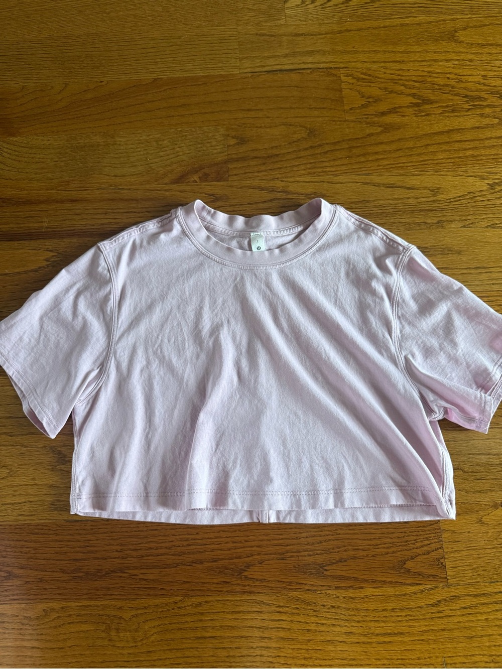 Lululemon Mauve Pink Cropped Tee Like New